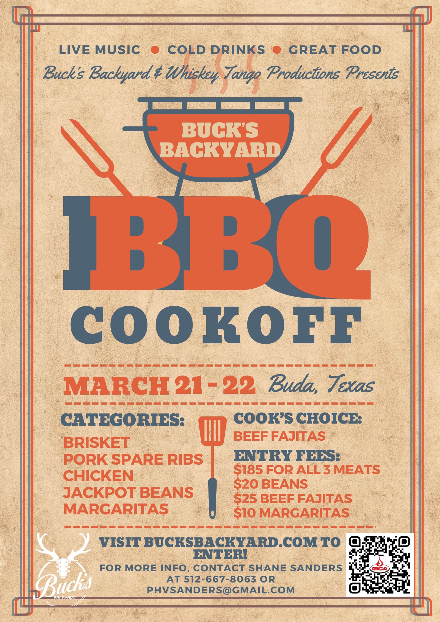 9th Annual BBQ Cook Off - Buck's Backyard