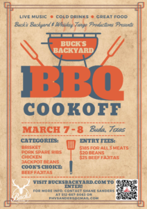 Buck's BBQ Cook Off - Buck's Backyard