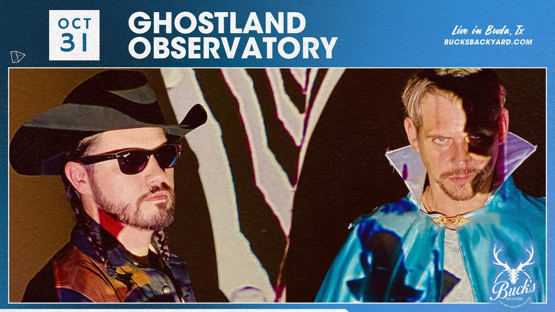 ghostland observatory halloween show live at bucks backyard in buda, tx graphic