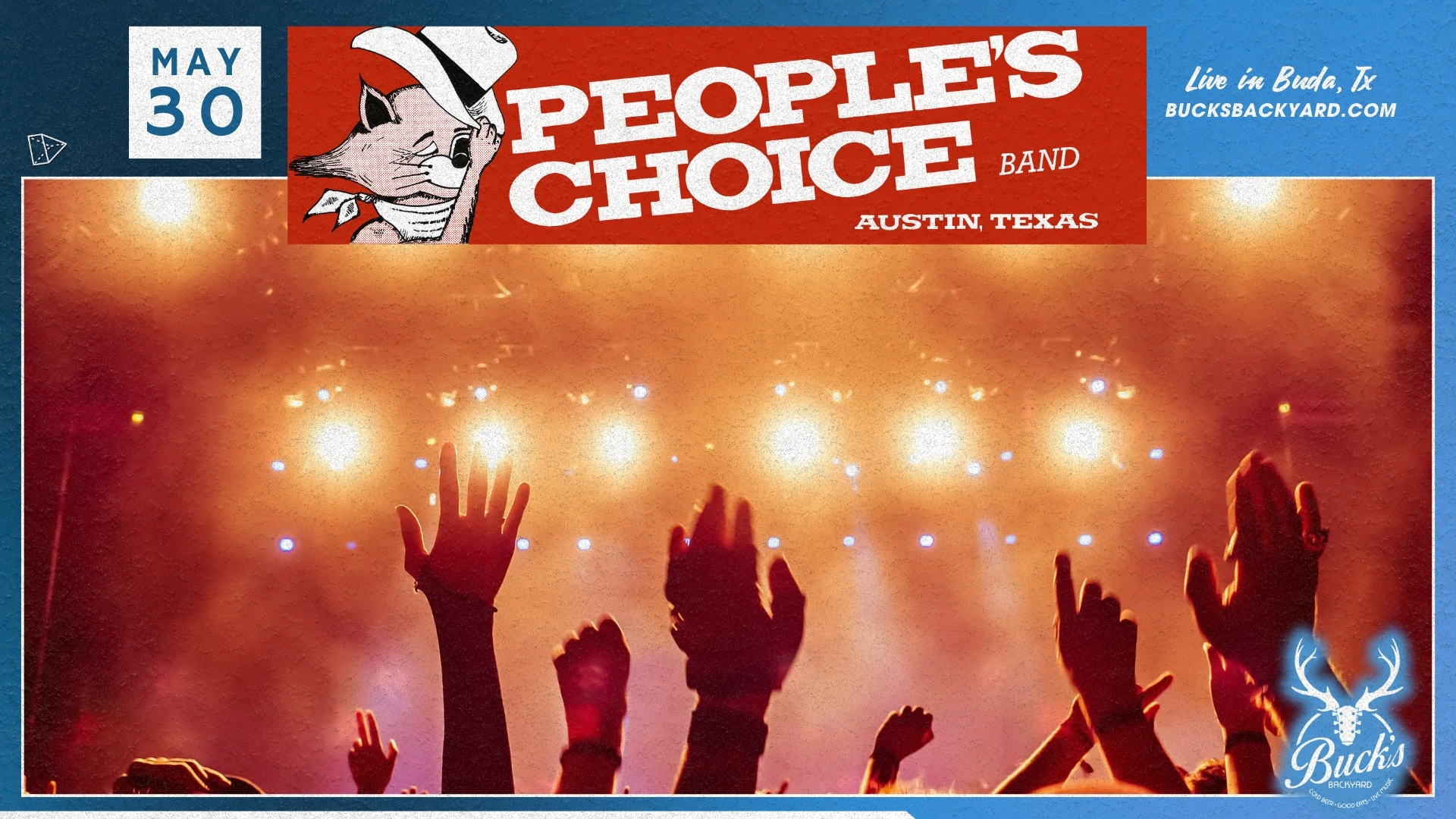 People's Choice Band live at Buck's backyard graphic