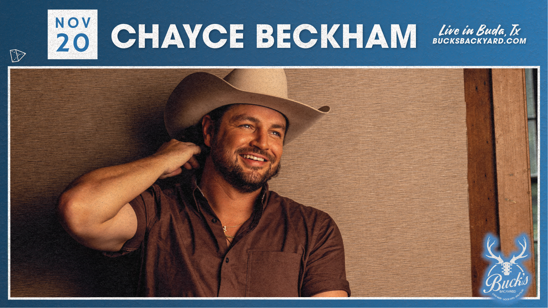 Chayce Beckham Live in Buda texas